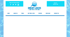 Desktop Screenshot of greatlakespoolandspa.com